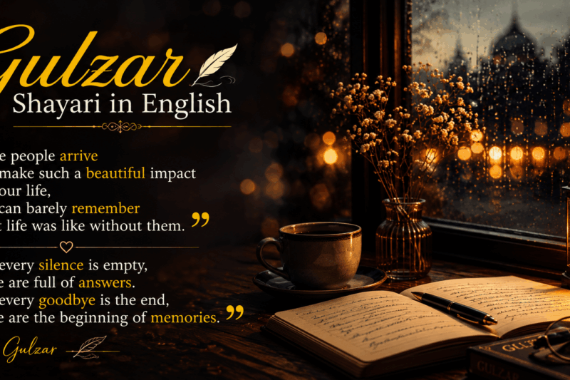 Gulzar Shayari In English