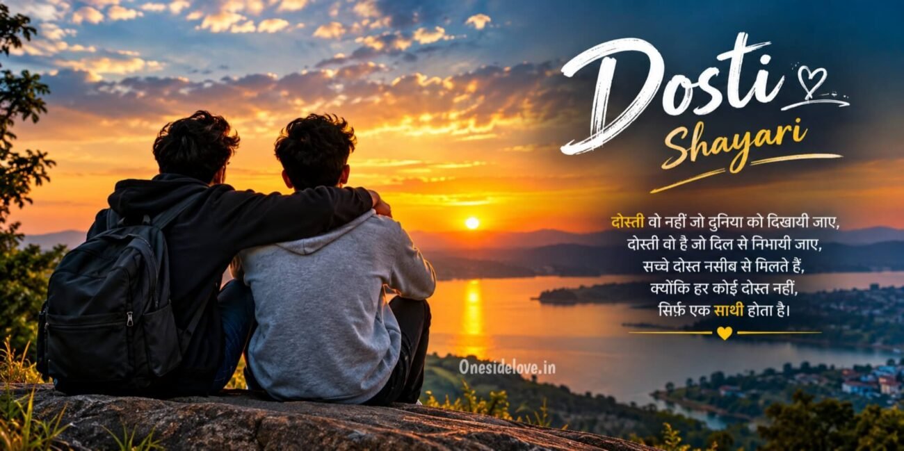 dosti shayari futer image